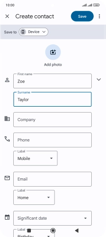 Press Phone and key in the required phone number.