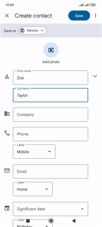 Press Phone and key in the required phone number.