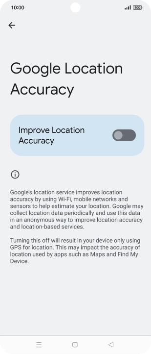 If you press the indicator next to 