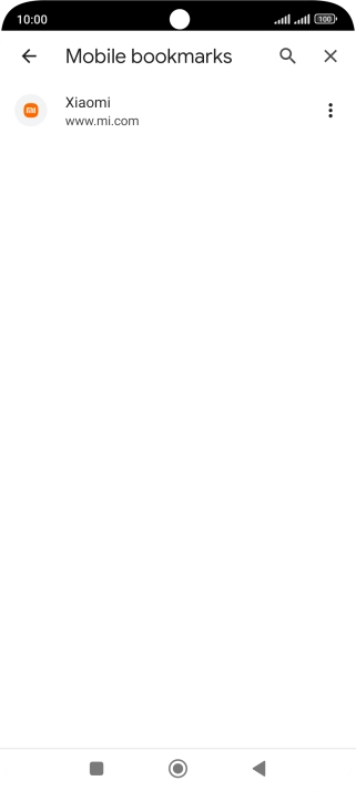 Press the required bookmark.