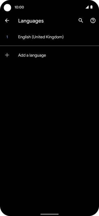 Press Add a language.