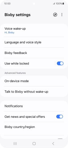Press Voice wake-up and follow the instructions on the screen to turn automatic activation on or off.