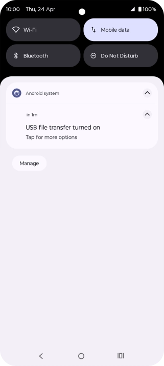 Press Tap for more options.