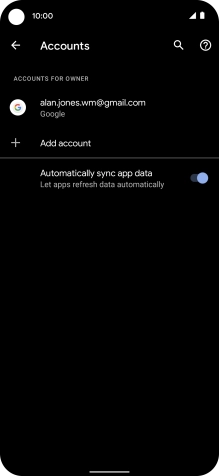Press Add account. Press Add account.