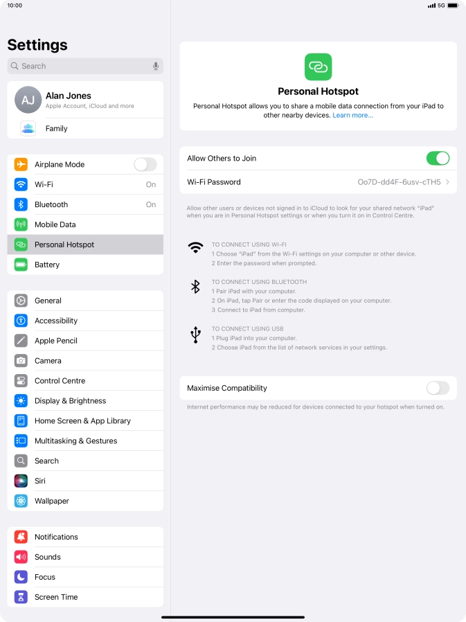Slide your finger upwards starting from the bottom of the screen to return to the home screen.