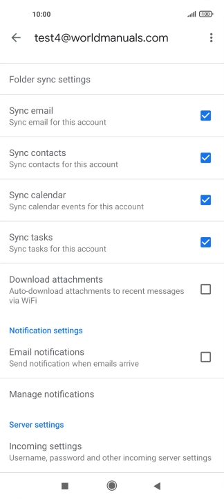 Press the field next to 