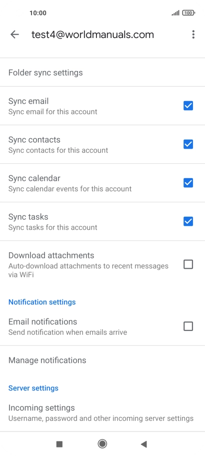 Press the field next to 