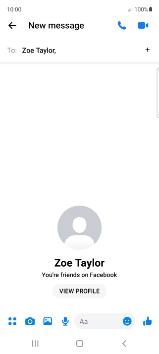 Press the text input field.