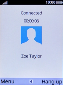 Press Disconnect to end the call.