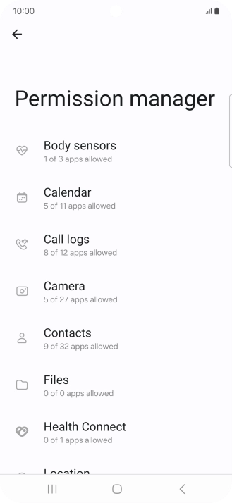 Press the required phone function.