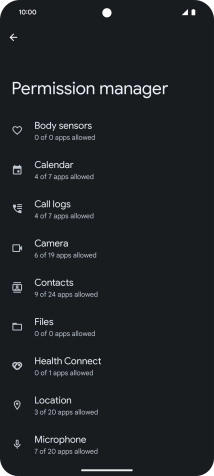 Press the required phone function.