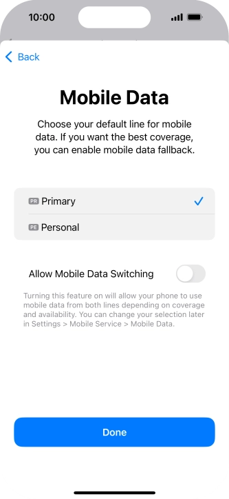 Press the indicator next to Press the indicator next to