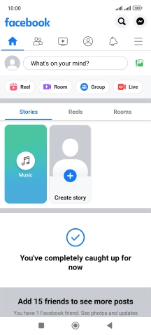 Press the text input field.