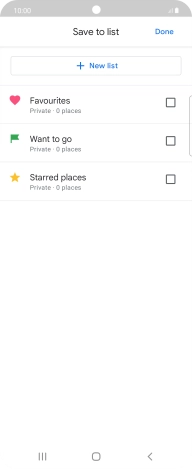 Press the required setting.