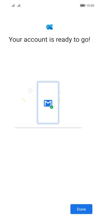 If this screen is displayed, your email account has been recognised and is being set up automatically. Follow the instructions on the screen to key in more information and finish setting up your phone. If this screen is displayed, your email account has been recognised and is being set up automatically. Follow the instructions on the screen to key in more information and finish setting up your phone.