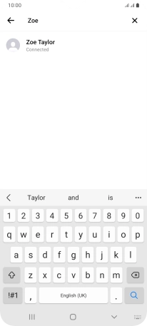 Press the required contact.