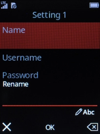 Key in Vodafone Internet and press the Navigation key.
