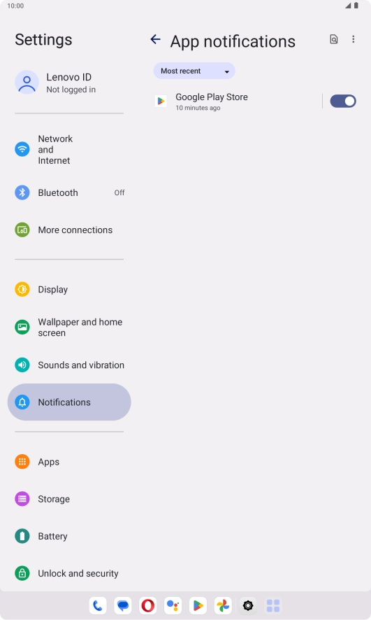 Press the drop down list.