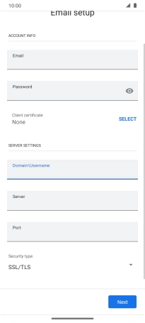Press the field below 