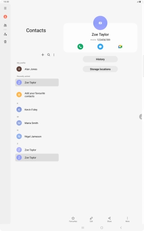 Press the Home key to return to the home screen.