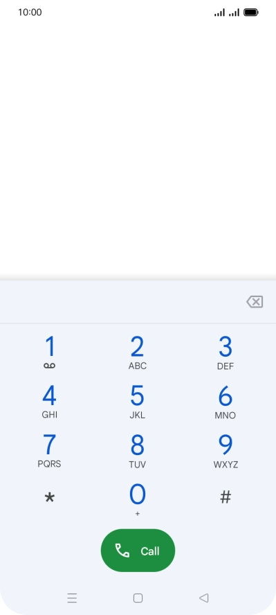 Press the Home key to return to the home screen.