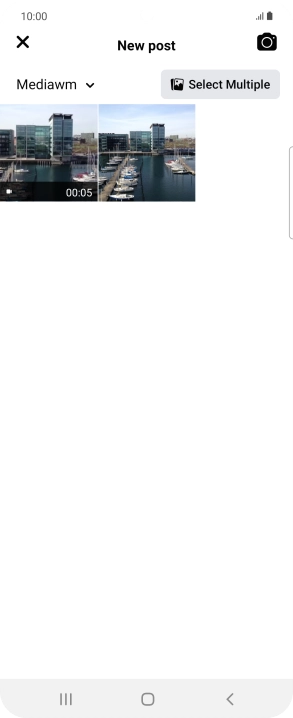 Press the required picture or video clip.