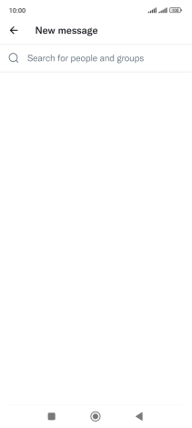 Press the search field.