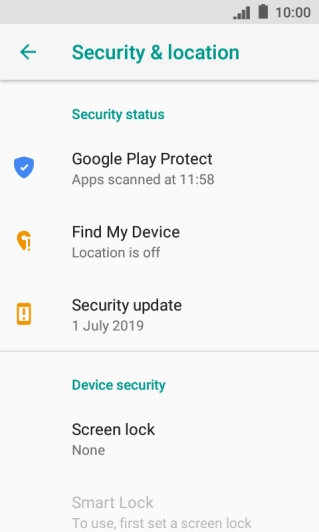 Press the Home key to return to the home screen.