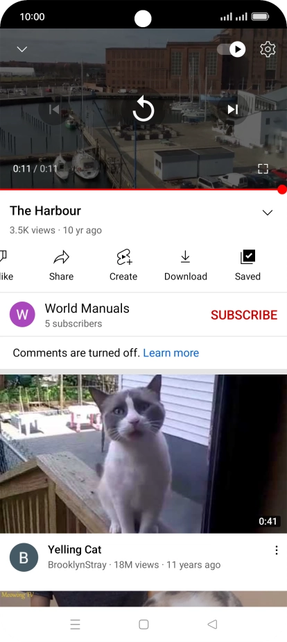 Press the Home key to return to the home screen.