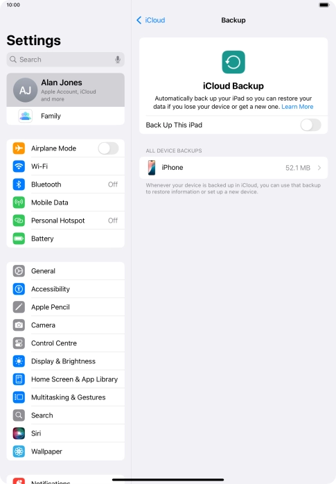Press the indicator next to Press the indicator next to