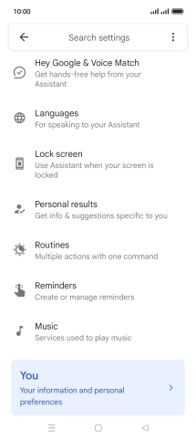 Press Hey Google & Voice Match.