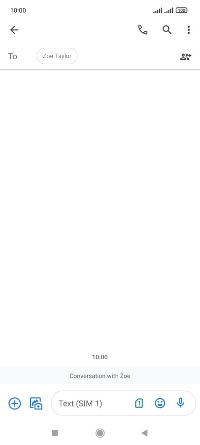 Press the SIM icon. Press the SIM icon.