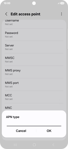 Key in mms and press OK. Key in mms and press OK.