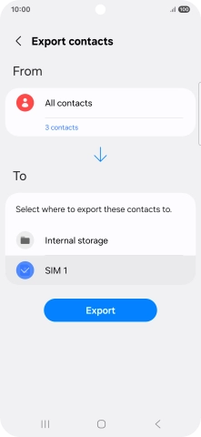 Press Export.