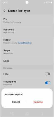 Press Remove. Press Remove.