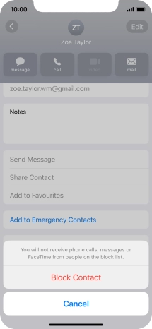 Press Block Contact.