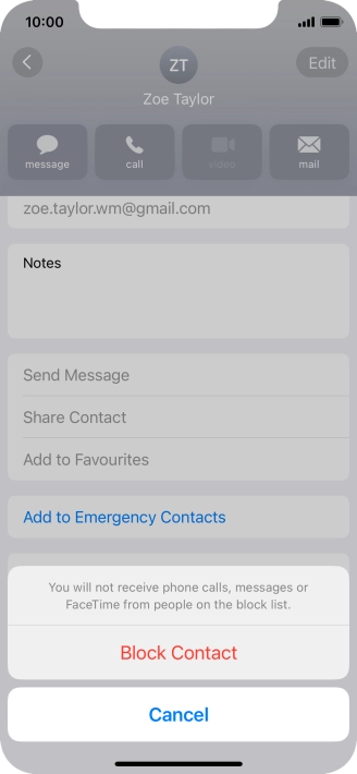 Press Block Contact.