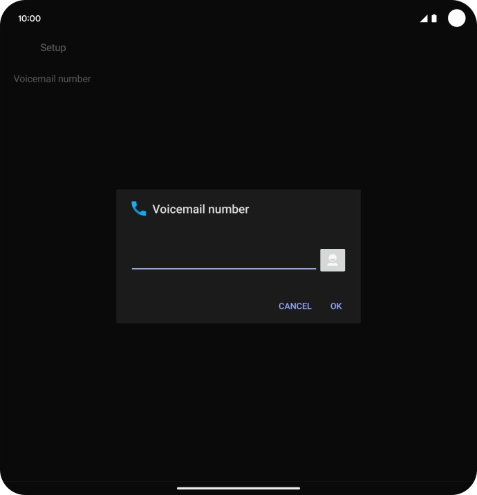 Key in +447836121121 and press OK.
