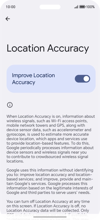 If you press the indicator next to 