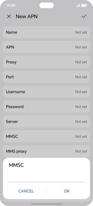 Key in http://mms.vodafone.co.uk/servlets/mms and press OK.