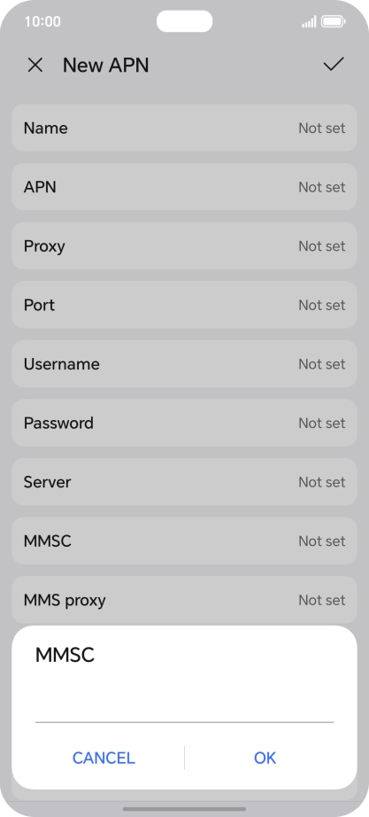 Key in http://mms.vodafone.co.uk/servlets/mms and press OK.