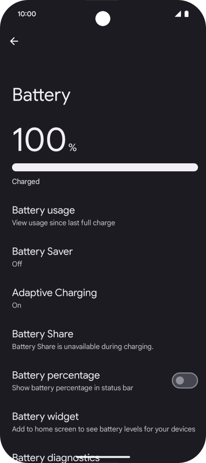 Press Battery Saver. Press Battery Saver.