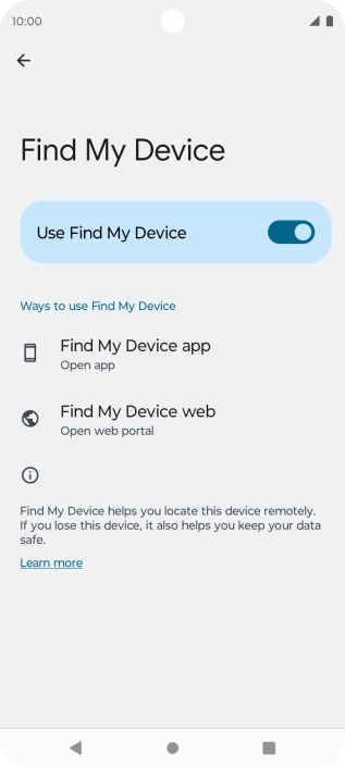 Press the Home key to return to the home screen.