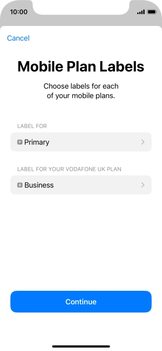 Press Continue. Press Continue.