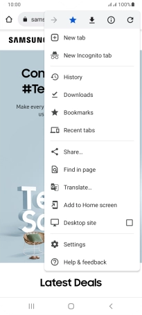Press Settings. Press Settings.