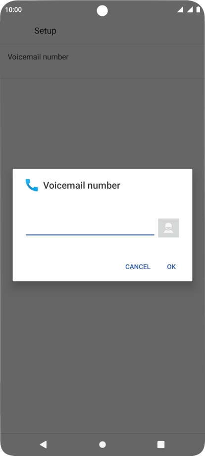 Key in +447836121121 and press OK.