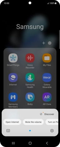 Press the explore icon. Press the explore icon.