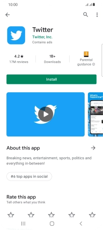 Press Install and follow the instructions on the screen to install the app.