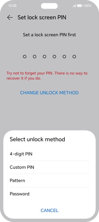 Press the required phone lock code and follow the instructions on the screen to create an additional phone lock code. Press the required phone lock code and follow the instructions on the screen to create an additional phone lock code.