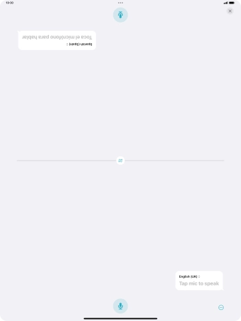 Press the end icon to end two-way view.